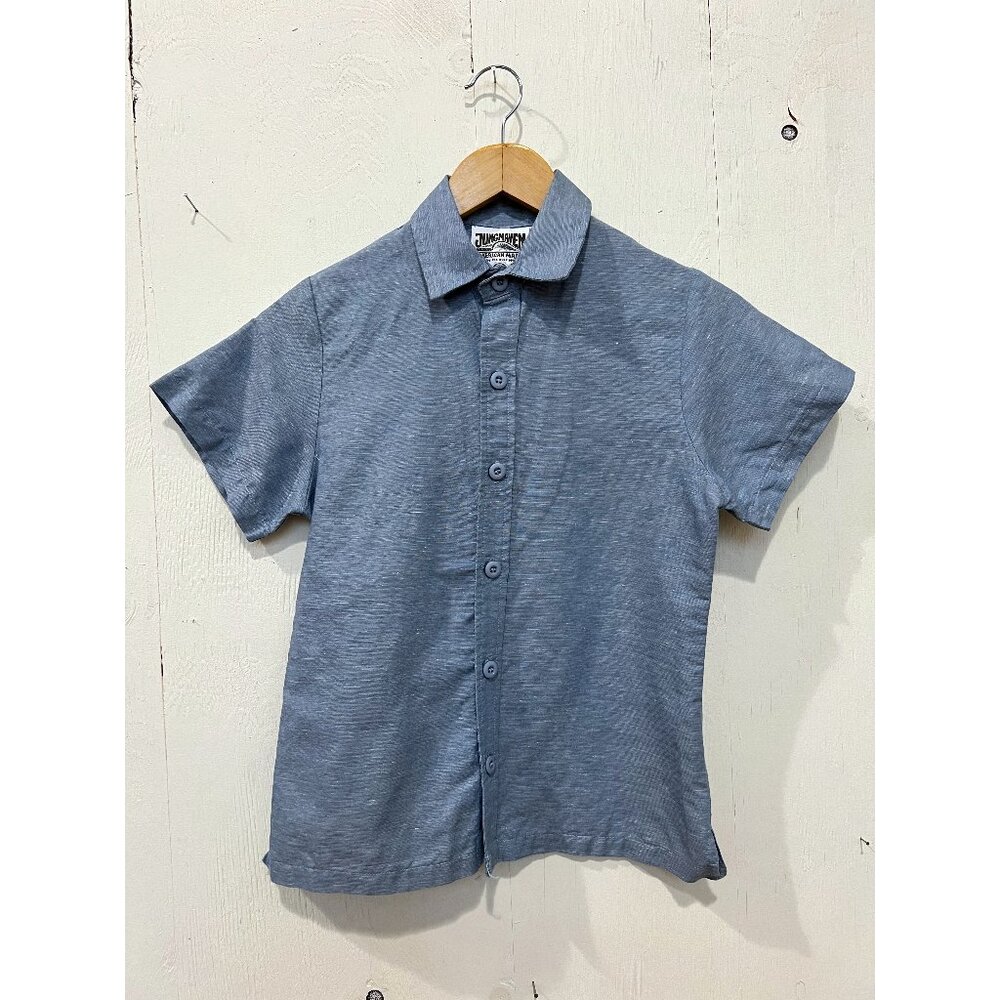 Jungmaven Faria Shirt in Steel Blue Size XS